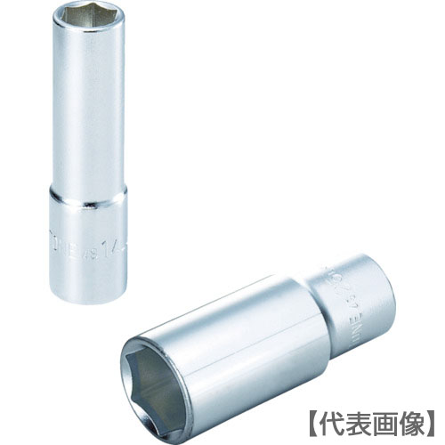 ＴＯＮＥ　ディープソケット（６角）　２７ｍｍ（4S-27L）369-6928【ＴＯＮＥ（株）】