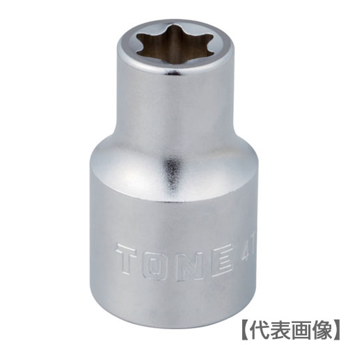ＴＯＮＥ　Ｅ型トルクスソケット　呼びＮＯ．Ｅ１６　差込角１２．７ｍｍ（4TX-E16）124-9967【ＴＯＮＥ（株）】