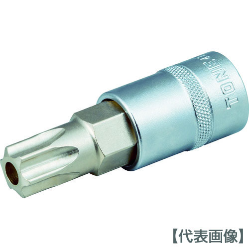 ＴＯＮＥ　ヘックスローブソケット　トルクスソケット（いじり防止タイプ）　Ｔ３０　先端寸法５．４９ｍｍ（4TX-T30H）810-9538【ＴＯＮＥ（株）】