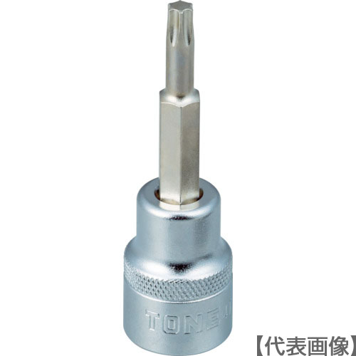 ＴＯＮＥ　ヘックスローブソケット　トルクスソケット（強力タイプ） Ｔ４０ 先端寸法6.60mm（4TX-T40）810-9541【ＴＯＮＥ（株）】