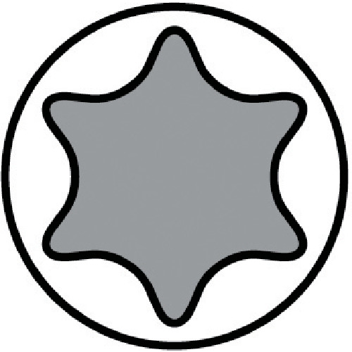 ＴＯＮＥ　ヘックスローブソケット　ロングトルクスソケット（強力タイプ）　Ｔ４０　先端寸法６．６０ｍｍ（4TX-T40L）810-9544【ＴＯＮＥ（株）】