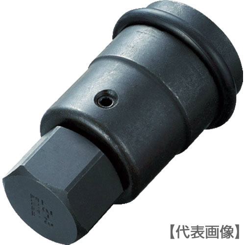 ＴＯＮＥ　インパクト用ヘキサゴンソケット（差替式）　差込角１９．０ｍｍ　対辺寸法１４ｍｍ（6AH-14H）387-6004【ＴＯＮＥ（株）】