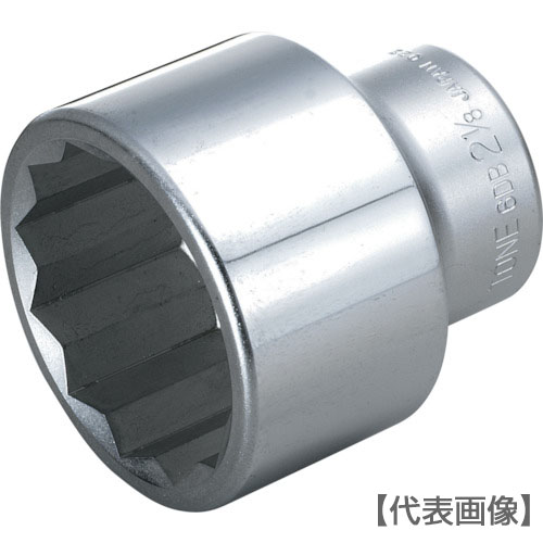 ＴＯＮＥ　ソケット（インチ）　（１２角）　吋目　７／８ｉｎｃｈ　全長５２ｍｍ（6DB-28）810-9273【ＴＯＮＥ（株）】