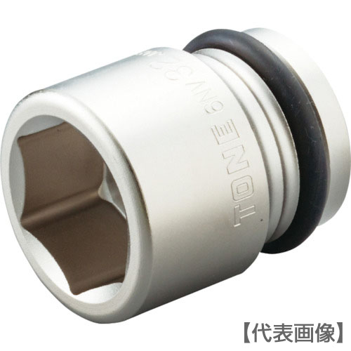 ＴＯＮＥ　インパクト用ソケット　対辺寸法３３ｍｍ　全長５５ｍｍ（6NV-33）810-9652【ＴＯＮＥ（株）】