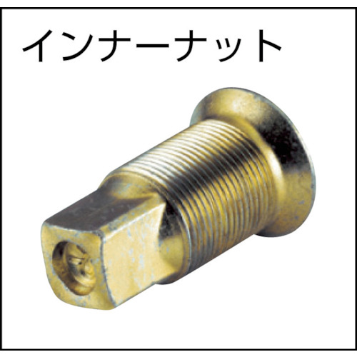 ＴＯＮＥ　インパクト用インナーソケット（自動車整備用）　対辺寸法１９ｍｍ　差込角２５．４ｍｍ（8A-19B）369-7169【ＴＯＮＥ（株）】