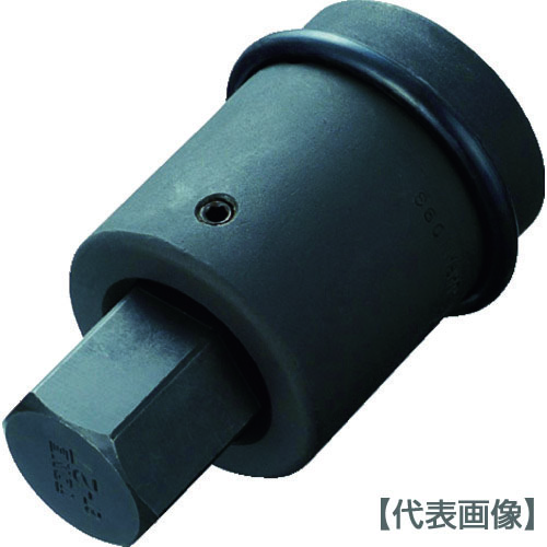 ＴＯＮＥ　インパクト用ヘキサゴンソケット（差替式）　差込角２５．４ｍｍ　対辺寸法２７ｍｍ（8AH-27H）387-6144【ＴＯＮＥ（株）】