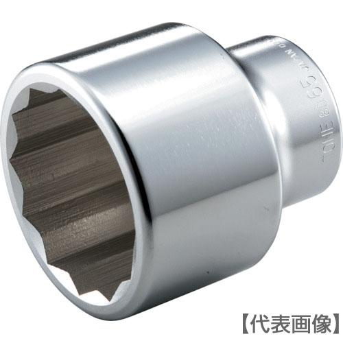 ＴＯＮＥ　ソケット（１２角）　対辺寸法３６ｍｍ　差込角２５．４ｍｍ（8D-36）122-2716【ＴＯＮＥ（株）】