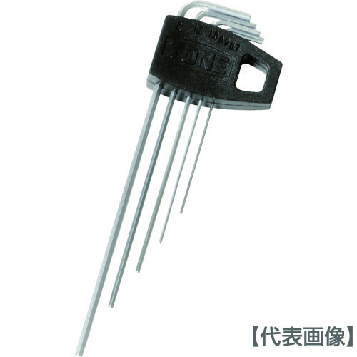 ＴＯＮＥ　ロング六角棒Ｌ形レンチセット（５本組）（AL500）369-7401【ＴＯＮＥ（株）】