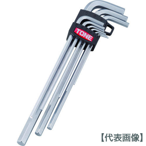 ＴＯＮＥ　マスターツールロング六角棒Ｌ形レンチセット　９ｐｃｓ（AL900）294-0795【ＴＯＮＥ（株）】