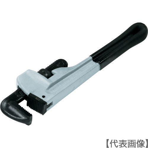 ＴＯＮＥ　パイプレンチ（アルミ製）　全長２４８ｍｍ　口開き４５ｍｍ（ALPW-250）124-0296【ＴＯＮＥ（株）】