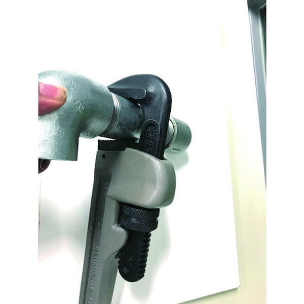 ＴＯＮＥ　パイプレンチ（アルミ製）　全長２４８ｍｍ　口開き４５ｍｍ（ALPW-250）124-0296【ＴＯＮＥ（株）】