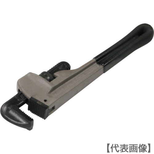 ＴＯＮＥ　パイプレンチ（アルミ製）　全長２９０ｍｍ　口開き６０ｍｍ（ALPW-300）124-0295【ＴＯＮＥ（株）】