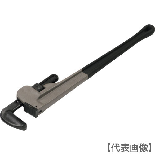 ＴＯＮＥ　パイプレンチ（アルミ製）　全長７７４ｍｍ　口開き１４０ｍｍ（ALPW-900）124-0298【ＴＯＮＥ（株）】