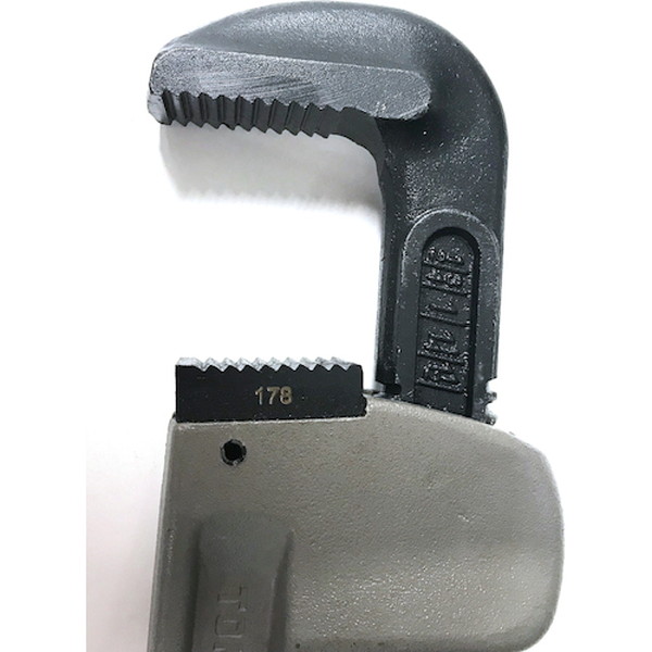 ＴＯＮＥ　パイプレンチ（アルミ製）　全長７７４ｍｍ　口開き１４０ｍｍ（ALPW-900）124-0298【ＴＯＮＥ（株）】