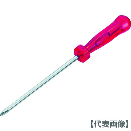 ＴＯＮＥ　樹脂柄ドライバー　ベビードライバー　（＋）Ｎｏ．００　軸長７５ｍｍ（BBD-P00）396-4256【ＴＯＮＥ（株）】