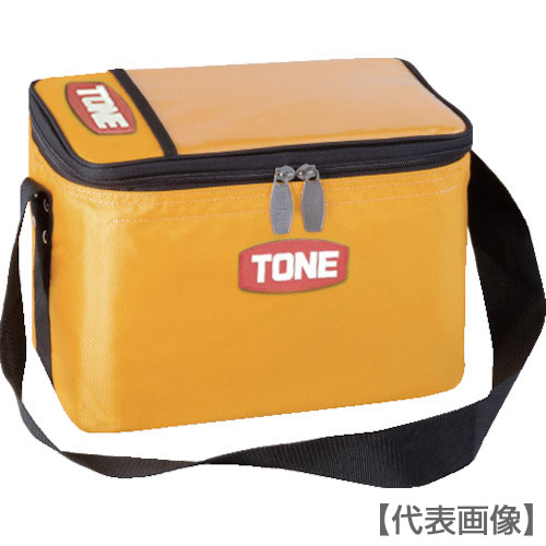 ＴＯＮＥ　ツールバッグ　ボルトバッグ　黄色　幅３００×奥行２００×高さ２１０ｍｍ（BGBB1YL）810-9773【ＴＯＮＥ（株）】