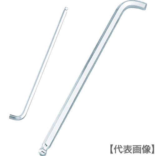 ＴＯＮＥ　ボールポイント六角棒レンチ　マスターツール首下ショートロングボールポイントＬ形レンチ　対辺寸法２ｍｍ（BL-02S）323-4843【ＴＯＮＥ（株）】