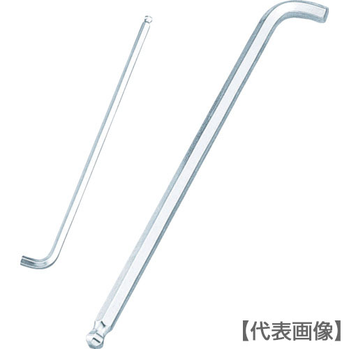 ＴＯＮＥ　ボールポイント六角棒レンチ　マスターツール首下ショートロングボールポイントＬ形レンチ　対辺寸法３ｍｍ（BL-03S）323-4851【ＴＯＮＥ（株）】