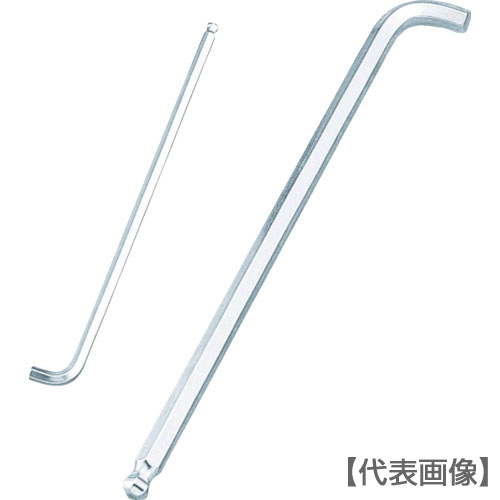 ＴＯＮＥ　ボールポイント六角棒レンチ　マスターツール首下ショートロングボールポイントＬ形レンチ　対辺寸法５ｍｍ（BL-05S）323-4878【ＴＯＮＥ（株）】