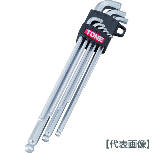 ＴＯＮＥ　ボールポイント六角棒レンチセット マスターツール首下ショートロングボールポイントＬ形レンチセット ９点セット（BL900S）288-1608