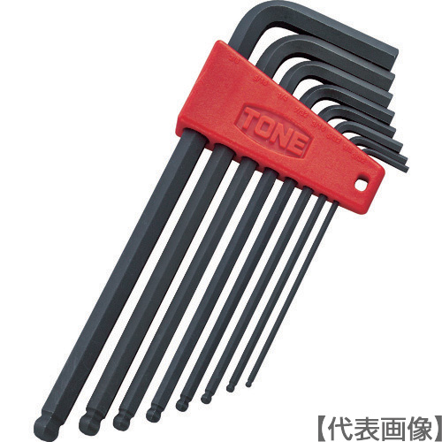 ＴＯＮＥ　ロングボールポイントＬ形レンチセット　８ｐｃｓ（BPLB800）369-7983【ＴＯＮＥ（株）】