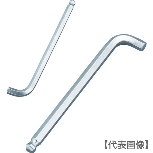 ＴＯＮＥ　ボールポイント六角棒レンチ　マスターツール首下ショートボールポイントＬ形レンチ　対辺寸法５ｍｍ（BS-05S）323-1208【ＴＯＮＥ（株）】