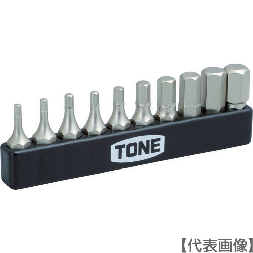 ＴＯＮＥ　ヘキサゴンビットセット（BTH10S）405-7449【ＴＯＮＥ（株）】