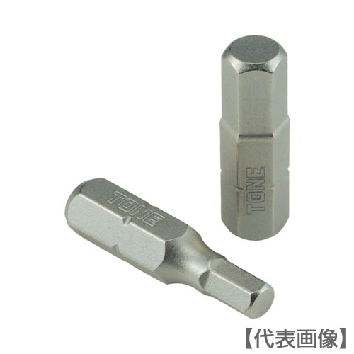 ＴＯＮＥ　オフセット式ラチェットドライバー用ビット　ヘキサゴンビット　二面幅寸法２．５ｍｍ（BTH2.5S）405-7457【ＴＯＮＥ（株）】