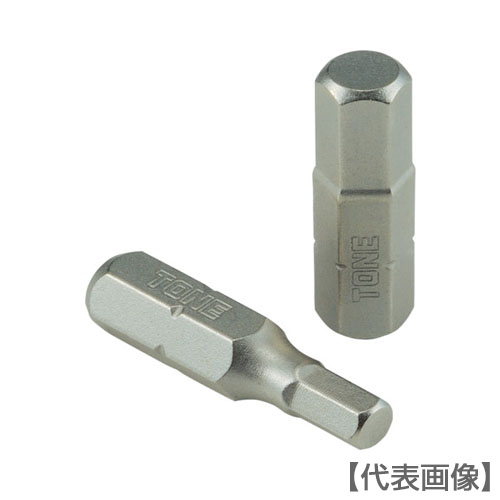 ＴＯＮＥ　オフセット式ラチェットドライバー用ビット　ヘキサゴンビット　二面幅寸法４ｍｍ（BTH4S）405-7481【ＴＯＮＥ（株）】