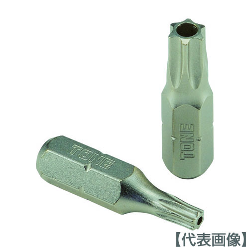 ＴＯＮＥ　Ｔ型トルクスビット（いじり防止タイプ）　先端規格Ｔ６（BTT6HS）405-7708【ＴＯＮＥ（株）】