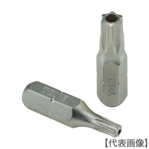 ＴＯＮＥ　Ｔ型トルクスビット（いじり防止タイプ）　先端規格Ｔ８（BTT8HS）405-7724【ＴＯＮＥ（株）】