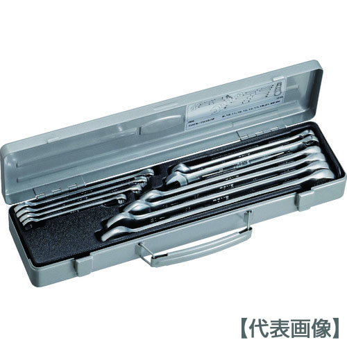 ＴＯＮＥ　コンビネーションスパナセット　ケース入りタイプ　１０点セット（CS100）818-8750【ＴＯＮＥ（株）】