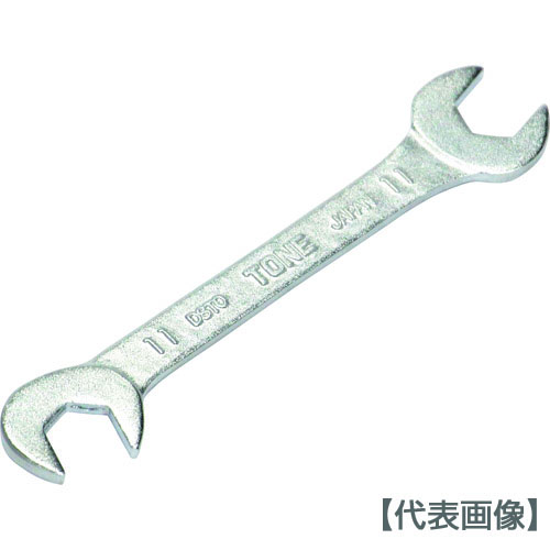 ＴＯＮＥ　両口スパナ　薄型スパナ　二面幅８ｍｍ　全長９０ｍｍ（DSTO-08）166-9564【ＴＯＮＥ（株）】