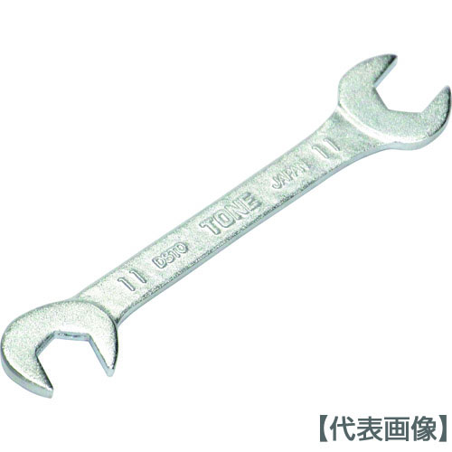 ＴＯＮＥ　両口スパナ　薄型スパナ　二面幅１３ｍｍ　全長１２０ｍｍ（DSTO-13）166-9563【ＴＯＮＥ（株）】