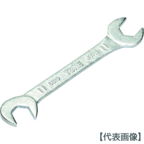 ＴＯＮＥ　両口スパナ　薄型スパナ　二面幅１６ｍｍ　全長１４０ｍｍ（DSTO-16）166-9562【ＴＯＮＥ（株）】