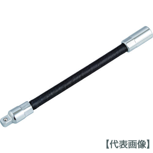 ＴＯＮＥ　フレキシブルエクステンションバー　差込角６．３５ｍｍ　全長１５０ｍｍ（EX24-150）125-1510【ＴＯＮＥ（株）】