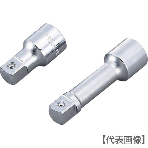 ＴＯＮＥ　エクステンションバー　差込角１９．０ｍｍ　全長７５ｍｍ　構造用鋼（EX60-075）122-0845【ＴＯＮＥ（株）】