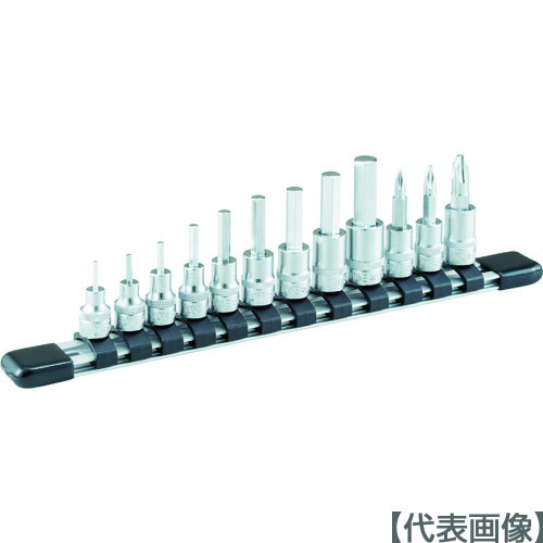 ＴＯＮＥ　ヘキサゴンソケットセット（ホルダー付）１２ｐｃｓ（HH212）323-5068【ＴＯＮＥ（株）】