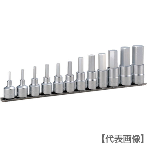 ＴＯＮＥ　ヘキサゴンソケットセット（ホルダー付）　１２ｐｃｓ　差込角１２．７ｍｍ（HH412）387-6543【ＴＯＮＥ（株）】