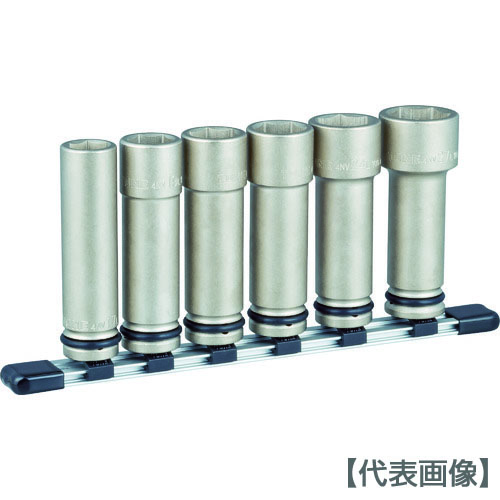 ＴＯＮＥ　インパクト用超ロングソケットセット（ホルダー付）　６ｐｃｓ　差込角１２．７ｍｍ（HNV406LL）387-6586【ＴＯＮＥ（株）】