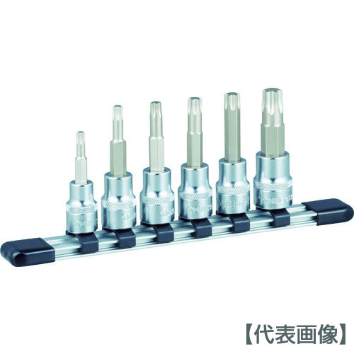 ＴＯＮＥ　トルクスソケットセット（強力タイプホルダー付）　６ｐｃｓ（HTX306）396-4612【ＴＯＮＥ（株）】