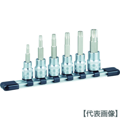 ＴＯＮＥ　トルクスソケットセット（いじり防止タイプホルダー付）　６ｐｃｓ（HTX306H）396-4621【ＴＯＮＥ（株）】
