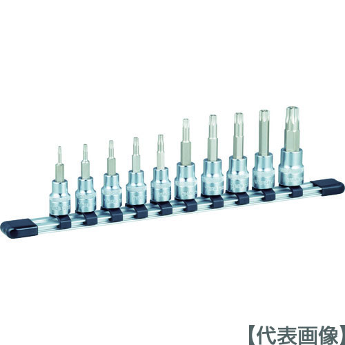 ＴＯＮＥ　トルクスソケットセット（いじり防止タイプホルダー付） １０ｐｃｓ（HTX310H）396-4663【ＴＯＮＥ（株）】