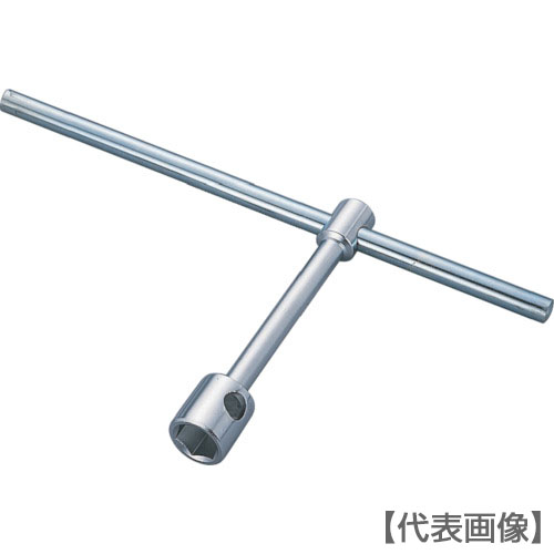 ＴＯＮＥ　Ｔ形レンチ　両口ホイルナットレンチ　対辺寸法６角：３２ｍｍ　対辺寸法４角：１７ｍｍ（HW-3217）256-0321【ＴＯＮＥ（株）】