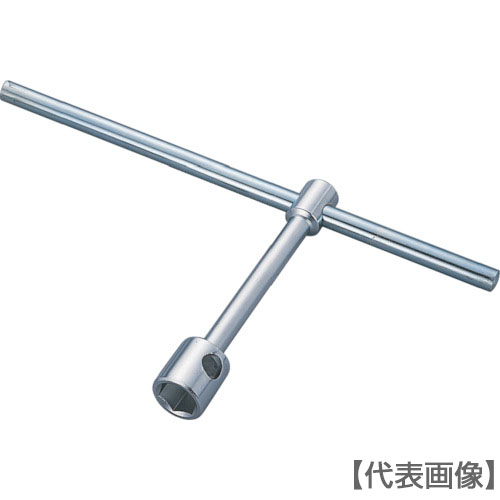 ＴＯＮＥ　Ｔ形レンチ　両口ホイルナットレンチ　対辺寸法６角：３８ｍｍ　対辺寸法４角：２０ｍｍ（HW-3820）256-0348【ＴＯＮＥ（株）】