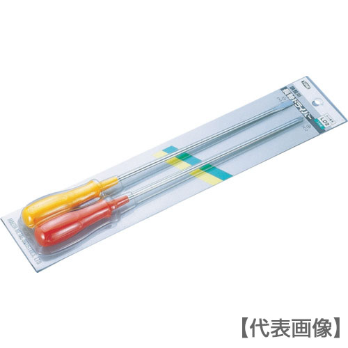 ＴＯＮＥ　樹脂柄ドライバー　長軸ドライバーセット　２ｐｃｓ（LD2）810-9180【ＴＯＮＥ（株）】