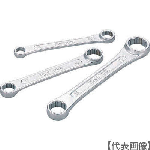 ＴＯＮＥ　ショートめがねレンチ（ストレート） １３×１５ｍｍ（M03-1315）344-8576【ＴＯＮＥ（株）】