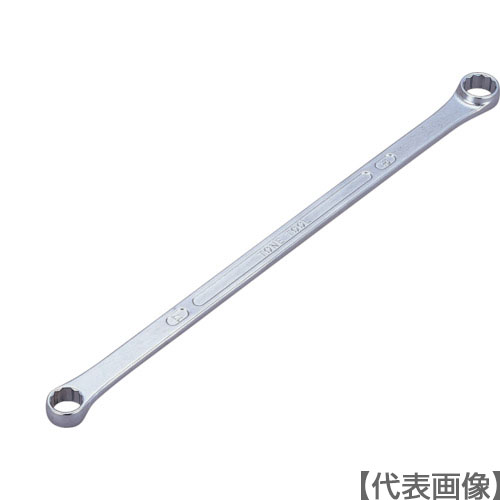 ＴＯＮＥ　両口超ロングめがねレンチ（ストレート） 対辺寸法１７×１９ｍｍ メッキ処理（M05-1719）287-7716【ＴＯＮＥ（株）】