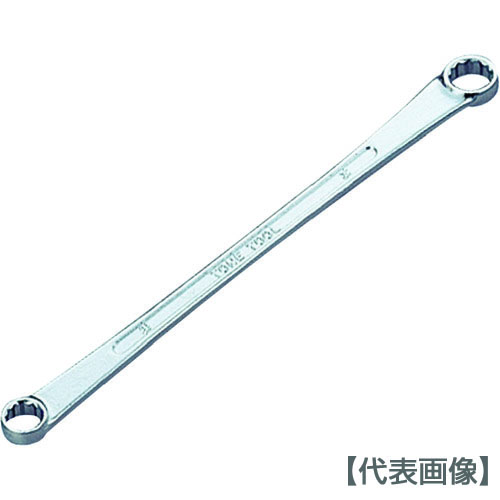 ＴＯＮＥ　ロングめがねレンチ（１５°）　１４Ｘ１７ｍｍ（M15-1417）369-8611【ＴＯＮＥ（株）】
