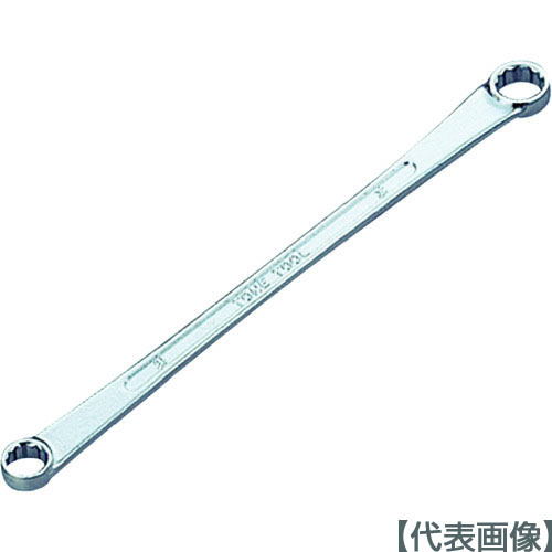 ＴＯＮＥ　ロングめがねレンチ（１５°） ２２×２４ｍｍ（M15-2224）369-8637【ＴＯＮＥ（株）】